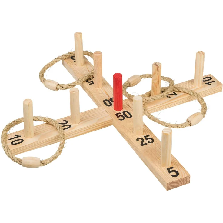 Idena Ringwurfspiel Holz – Bild 1