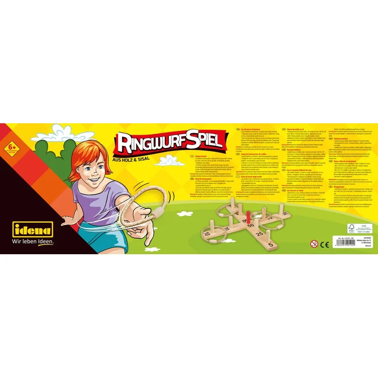 Idena Ringwurfspiel Holz – Bild 5