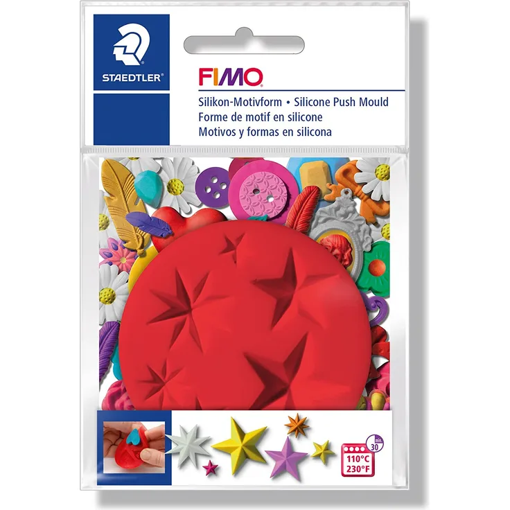 Staedtler Silikon-Motivform Fimo Sterne rot