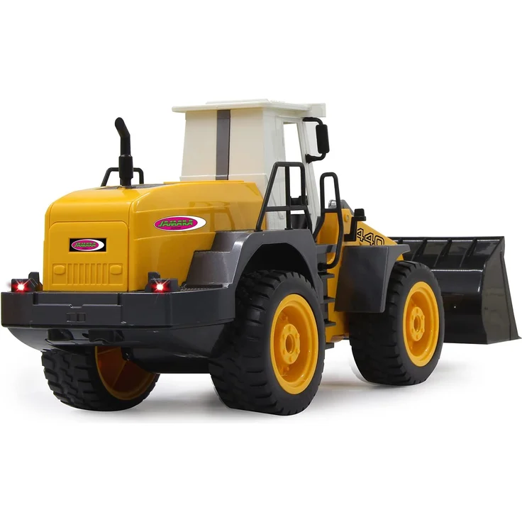 Jamara 410005 - Radlader 440 1:20 2,4G - Schaufel heben / senken / abkippen, realistischer Motorsound (abschaltbar), programmierbare Funktionen, Blinker, Autoabschaltfunktion, 2 Radantrieb – Bild 8