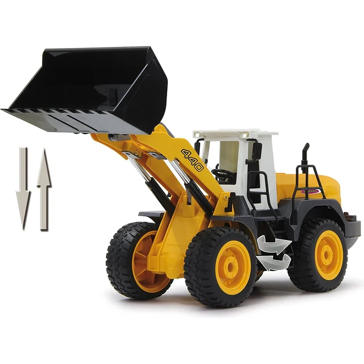 Jamara 410005 - Radlader 440 1:20 2,4G - Schaufel heben / senken / abkippen, realistischer Motorsound (abschaltbar), programmierbare Funktionen, Blinker, Autoabschaltfunktion, 2 Radantrieb – Bild 5