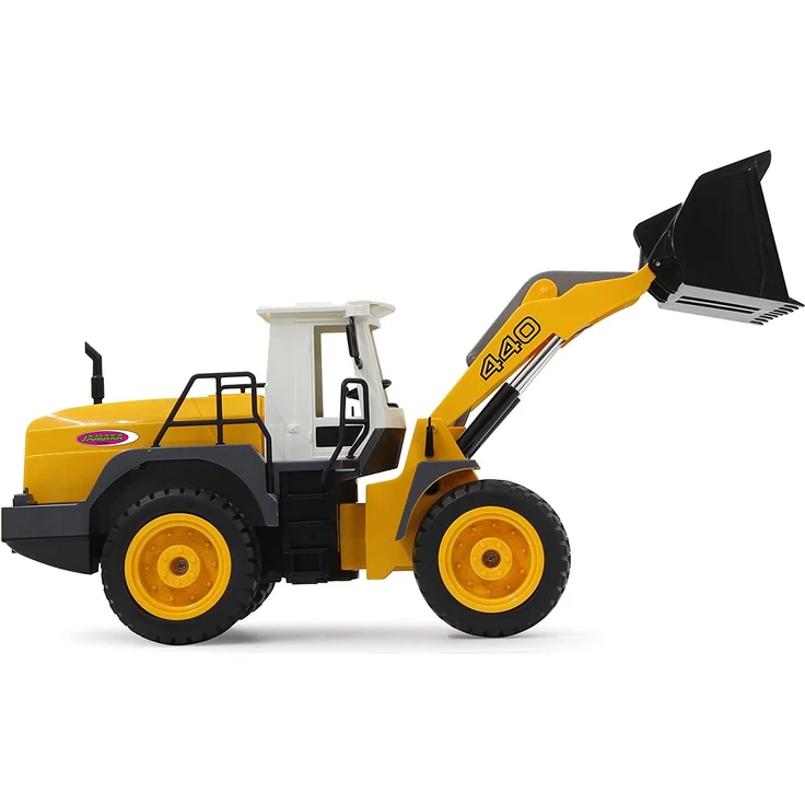 Jamara 410005 - Radlader 440 1:20 2,4G - Schaufel heben / senken / abkippen, realistischer Motorsound (abschaltbar), programmierbare Funktionen, Blinker, Autoabschaltfunktion, 2 Radantrieb – Bild 4
