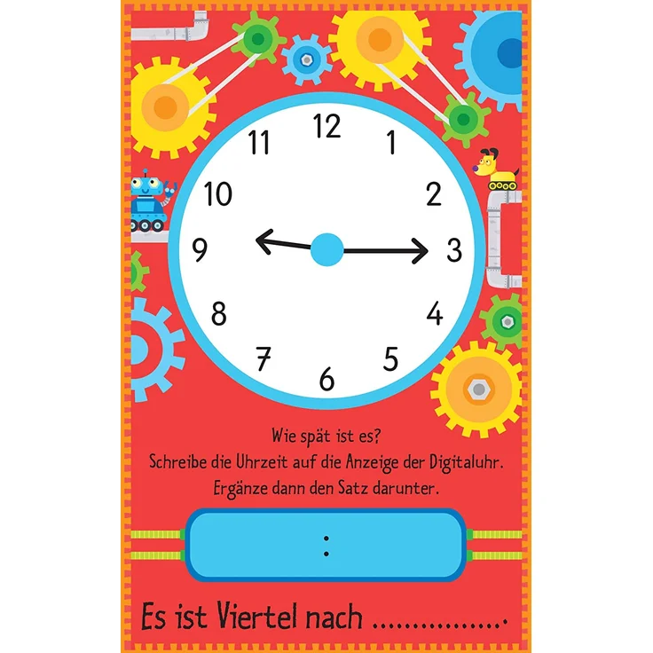 Usborne Verlag Meine Wisch-und-Weg-Lernkarten: Wie spät ist es? – Bild 2