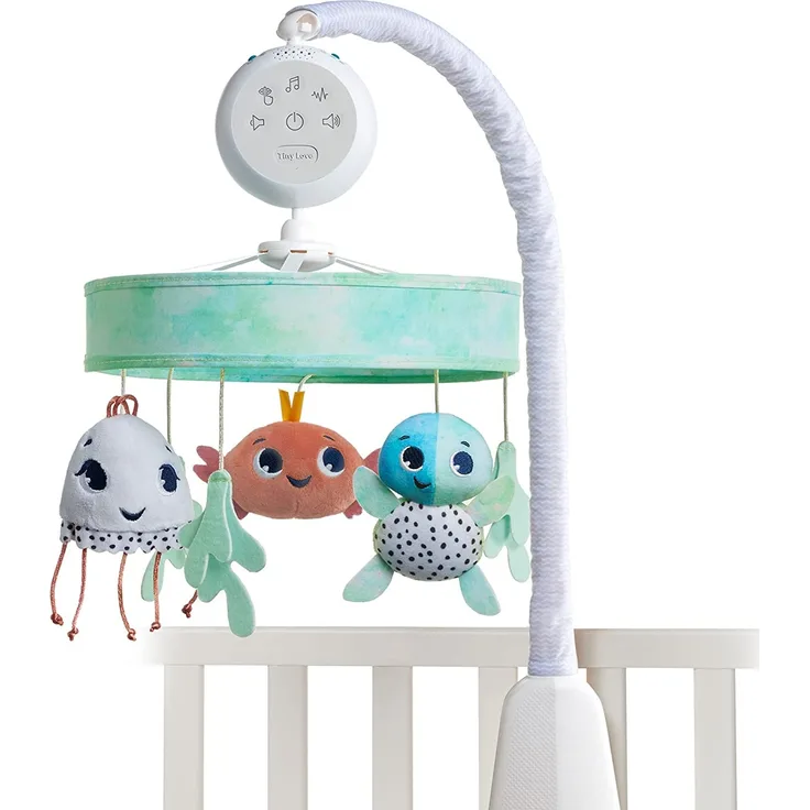 Tiny Love Treasure the Ocean Luxe – Musik-Mobile, Kinderbett-Mobile mit Melodien, Musik-Mobile, Kinderbettspielzeug für Neugeborene, 0m+