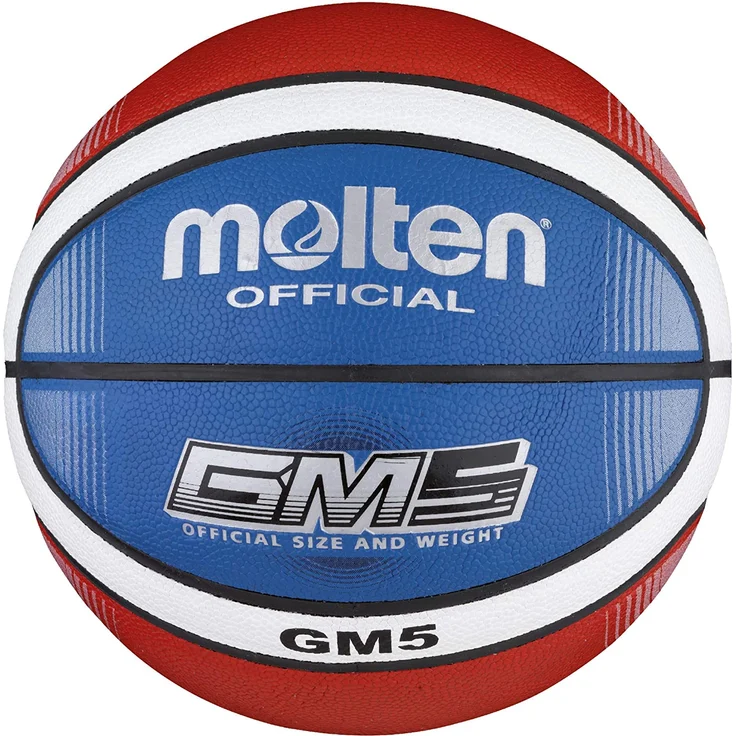 Molten Top Training Basketball Größe 5, Rot-Weiß-Blau, 5 – Bild 1