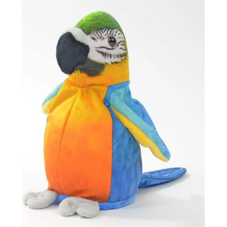 Kögler 75956 - Laber Papagei Sunny, Labertier mit Aufnahme- und Wiedergabefunktion, plappert alles witzig nach und bewegt sich, ca. 21 cm groß, ideal als Geschenk für Jungen und Mädchen - Preisvergleich