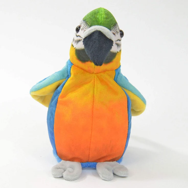 Kögler 75956 - Laber Papagei Sunny, Labertier mit Aufnahme- und Wiedergabefunktion, plappert alles witzig nach und bewegt sich, ca. 21 cm groß, ideal als Geschenk für Jungen und Mädchen - Preisvergleich – Bild 2