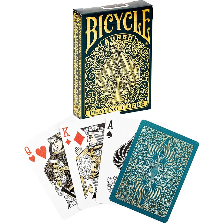 Fournier 1042051 Bicycle Aureo Poker Kartenspiel, Gold