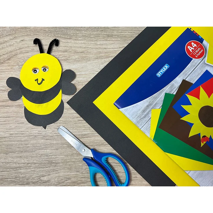 Stylex Buntpapierheft A4 12 Blatt – Bild 6