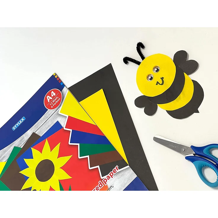 Stylex Buntpapierheft A4 12 Blatt – Bild 4