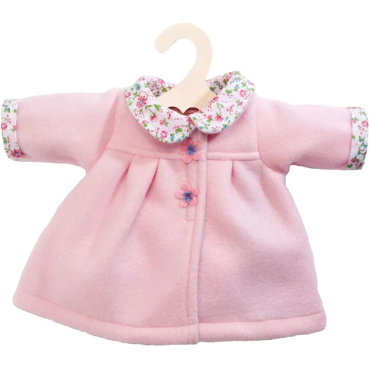 puppenbekleidung Wintermantel rosa 35-45 cm