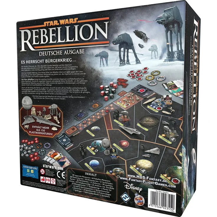 Asmodee 'Star Wars Rebellion' Brettspiel, ab 14 Jahren, 2 - 4 Spieler, 240+ min Spielzeit – Bild 4