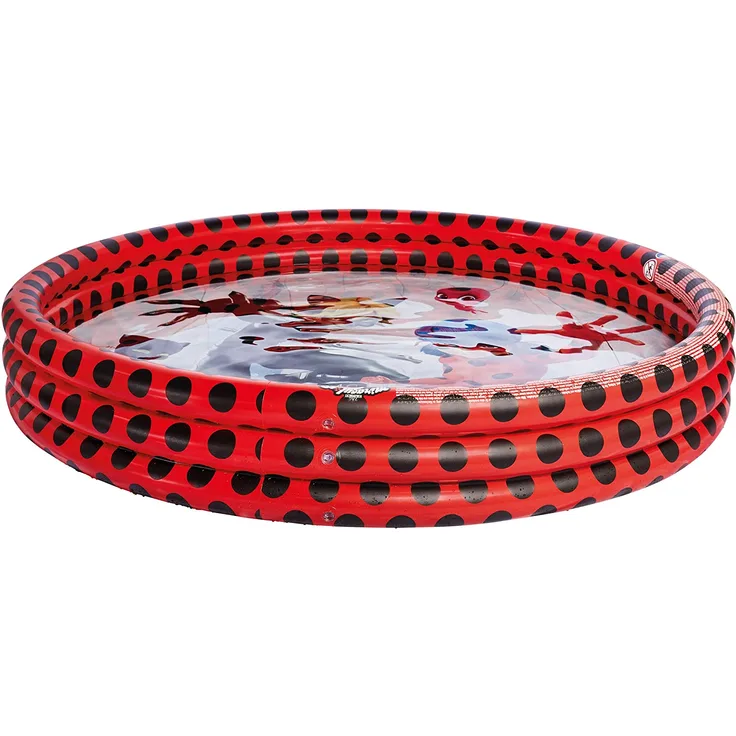aufblasbarer Pool Junior 157 x 28 cm rot/schwarz