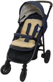 KIWA Kinderwagen Einlage für Kinderwagen Buggy Babybett Kinderbett aus Lammfell medizinisch 100% Merino Lammfell