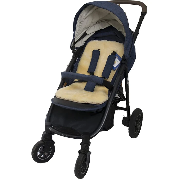 KIWA Kinderwagen Einlage für Kinderwagen Buggy Babybett Kinderbett aus Lammfell medizinisch 100% Merino Lammfell - Preisvergleich – Bild 1