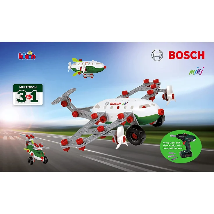 Theo Klein Bosch 3 in 1 Aircraft Team Konstruktionsset – Bild 2