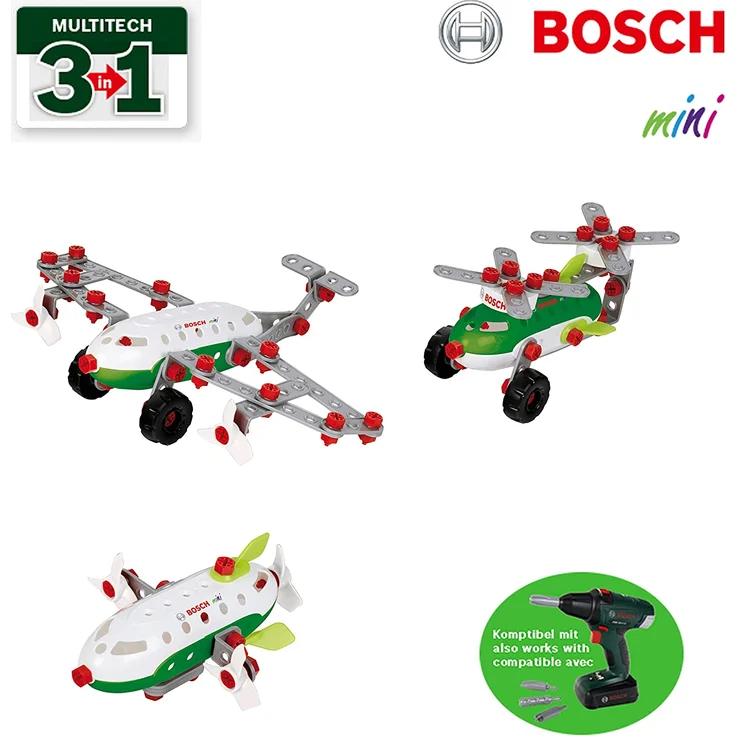Theo Klein Bosch 3 in 1 Aircraft Team Konstruktionsset – Bild 4