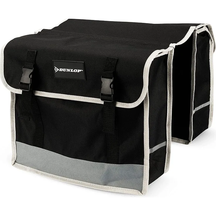 Fahrrad-Doppeltasche von Dunlop schwarz