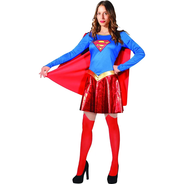 DC Comics kostümanzug Superman Damen Polyester rot/blau mt S