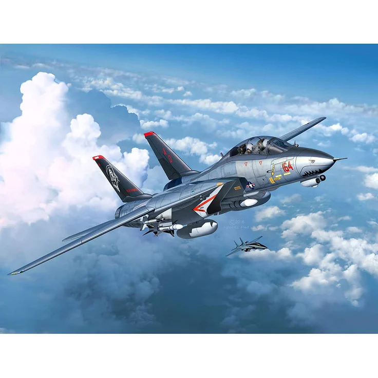 Revell Modellbausatz Flugzeug 1:72 - Grumman F-14D Super Tomcat im Maßstab 1:72, Level 3, originalgetreue Nachbildung mit vielen Details, 03960 – Bild 10