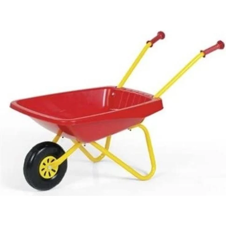 Rolly Toys Schubkarre (Alter ab 2,5 Jahre, Kunststoffschüssel, Griffe rutschfest, Metallrohrrahmengestell) 270859 – Bild 1
