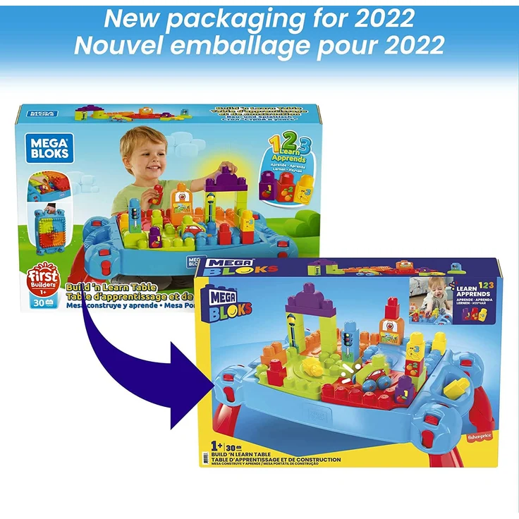 Mattel Mega Bloks FGV05 - Bau und Spieltisch, 30 Teile – Bild 13
