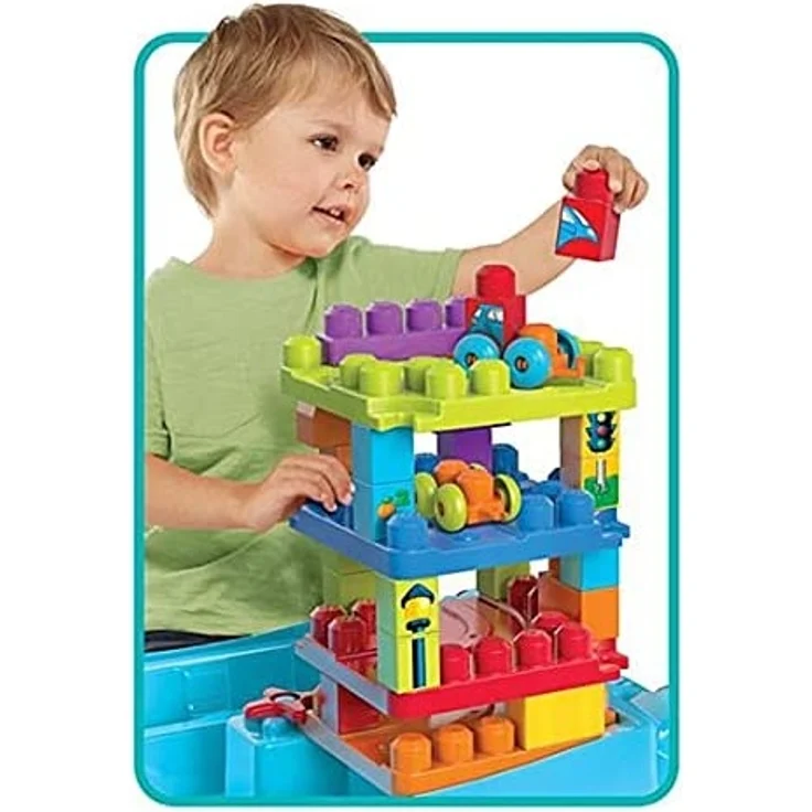 Mattel Mega Bloks FGV05 - Bau und Spieltisch, 30 Teile – Bild 6