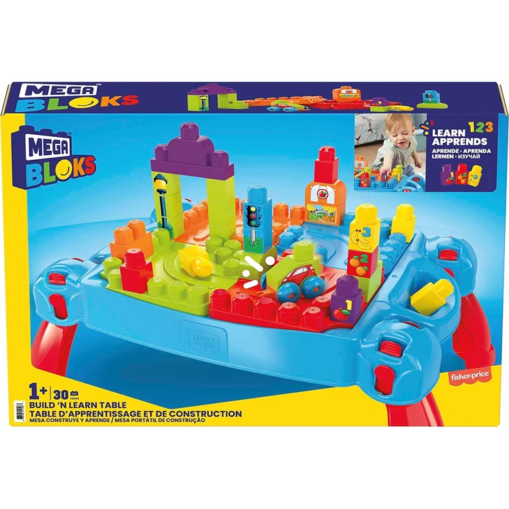 Mattel Mega Bloks FGV05 - Bau und Spieltisch, 30 Teile – Bild 11