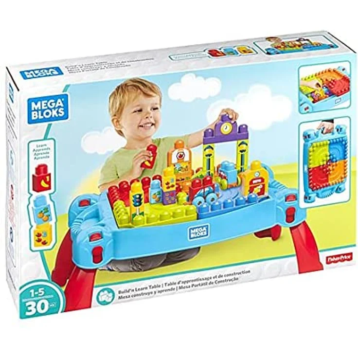 Mattel Mega Bloks FGV05 - Bau und Spieltisch, 30 Teile – Bild 4