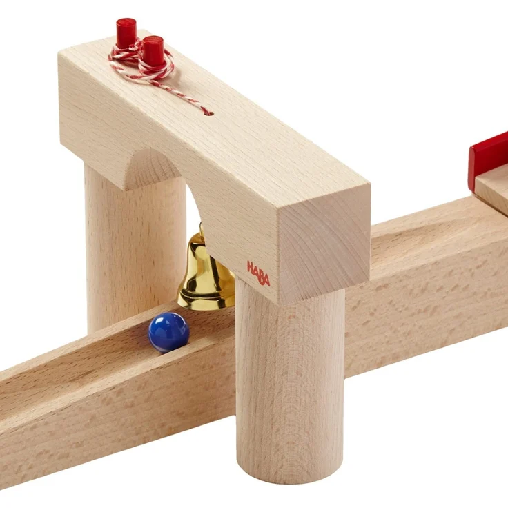 Haba 1136 - HABA Kugelbahn-Bausatz, Holzkugelbahn für Kinder ab 4 Jahren, mit 42 Teilen – Bild 5