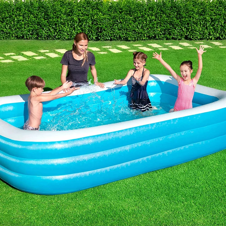 Bestway 'Family Pool Deluxe', 305 x 183 x 56 cm, ab 6 Jahren, stabile Konstruktion – Bild 5