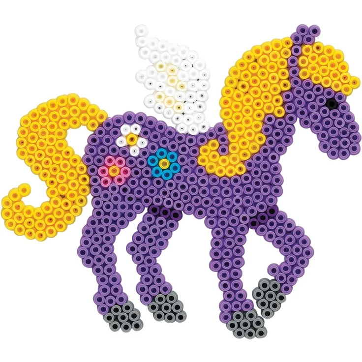 Hama 3138 - Geschenkpackung Zauberhafte Pferde, ca. 4000 Bügelperlen, 2 Stiftplatten und Zubehör - Preisvergleich – Bild 4