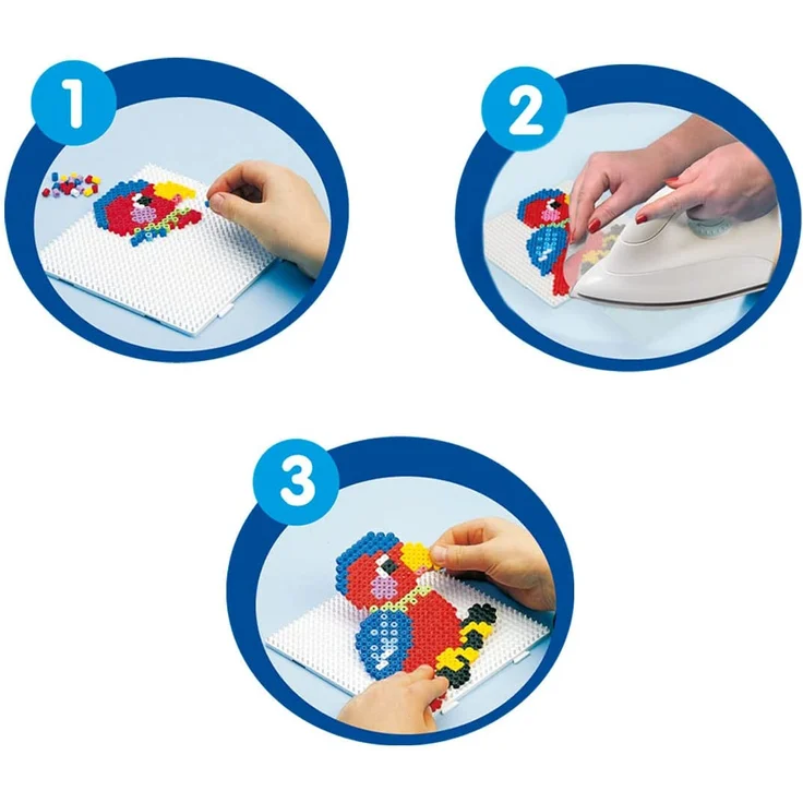Hama 3138 - Geschenkpackung Zauberhafte Pferde, ca. 4000 Bügelperlen, 2 Stiftplatten und Zubehör - Preisvergleich – Bild 6
