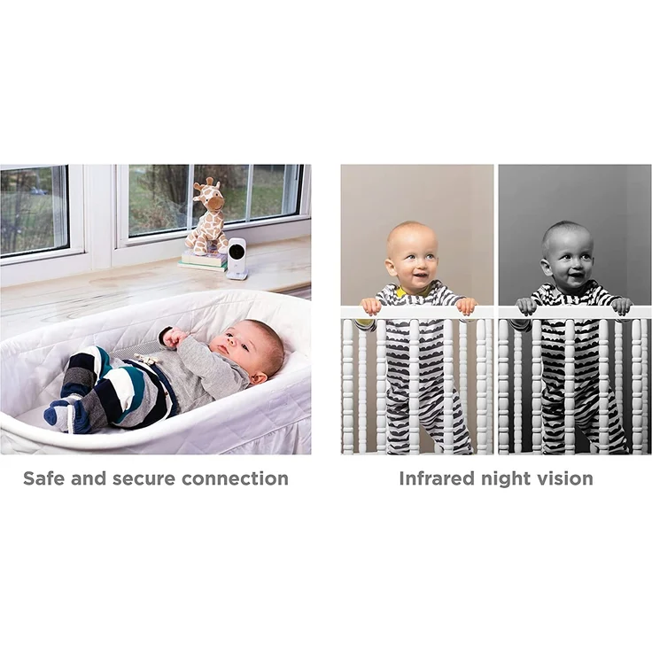 Motorola Nursery VM482 - Babyphone mit Kamera - 2. 4 Zoll Farbdisplay - Infrarot Nachtsicht - Digitaler Zoom - Temperatur - Weiß – Bild 10