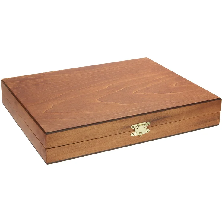 Philos 2503 - Schach, Schachspiel, Turnierschachset mit Schachbrett und Schachfiguren in Figurenbox, Feld 50mm, Königshöhe 90mm, Holz – Bild 2