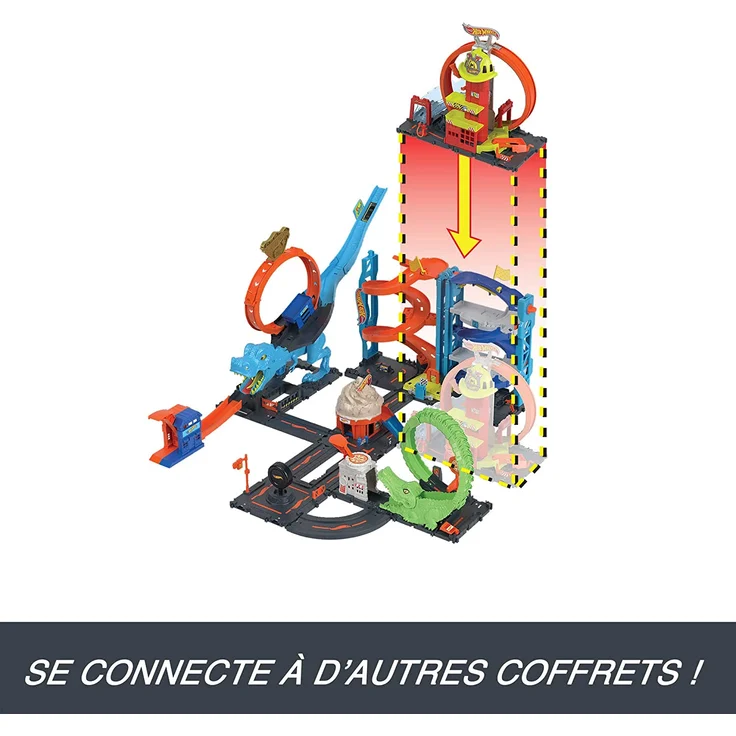 Hot Wheels City Super Fire Station Feuerwache 4 Jahr(e) Mehrfarbig Kunststoff – Bild 6
