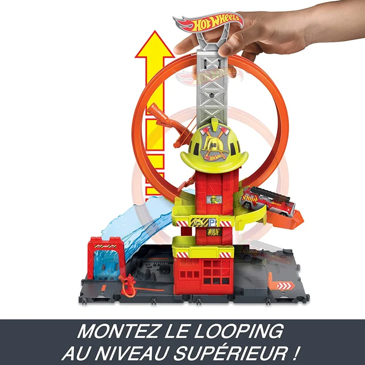 Hot Wheels City Super Fire Station Feuerwache 4 Jahr(e) Mehrfarbig Kunststoff – Bild 4