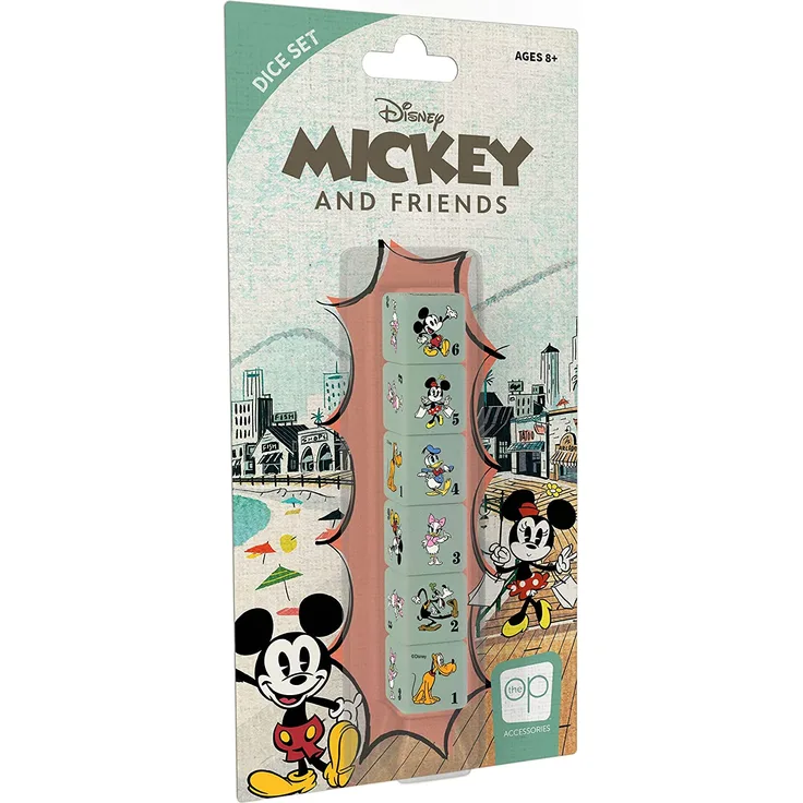 AC004-014 - Disney Mickey and Friends, Würfelset, 6 Stück