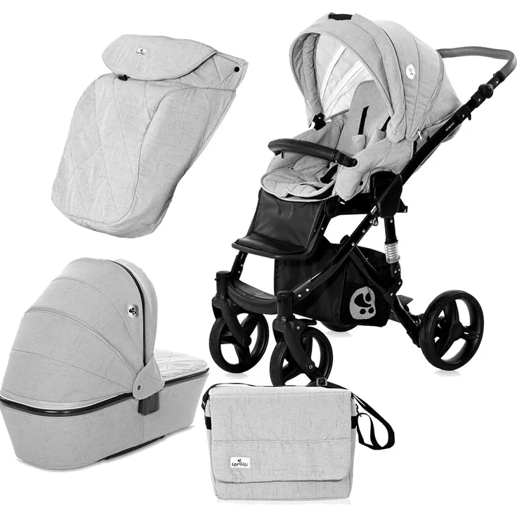 Lorelli Kombikinderwagen Rimini 2 in 1 hellgrau