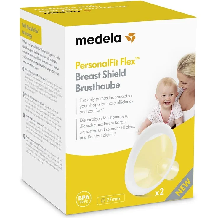 Medela PersonalFit Flex Brusthauben, innovative Flex Technologie für mehr Milch und Komfort, 2 Stück, Gr. L, 27mm – Bild 3