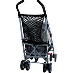 sunnybaby 19267 - Einkaufsnetz, Universalnetz für Kinderwagen & Buggys | mit Knebelverschluss - Farbe: SCHWARZ | Qualität: MADE in GERMANY