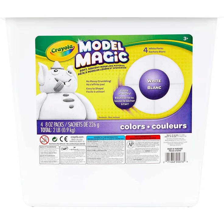 Crayola - 57-4400.0030 - Model Magic im Fässchen, Weiß