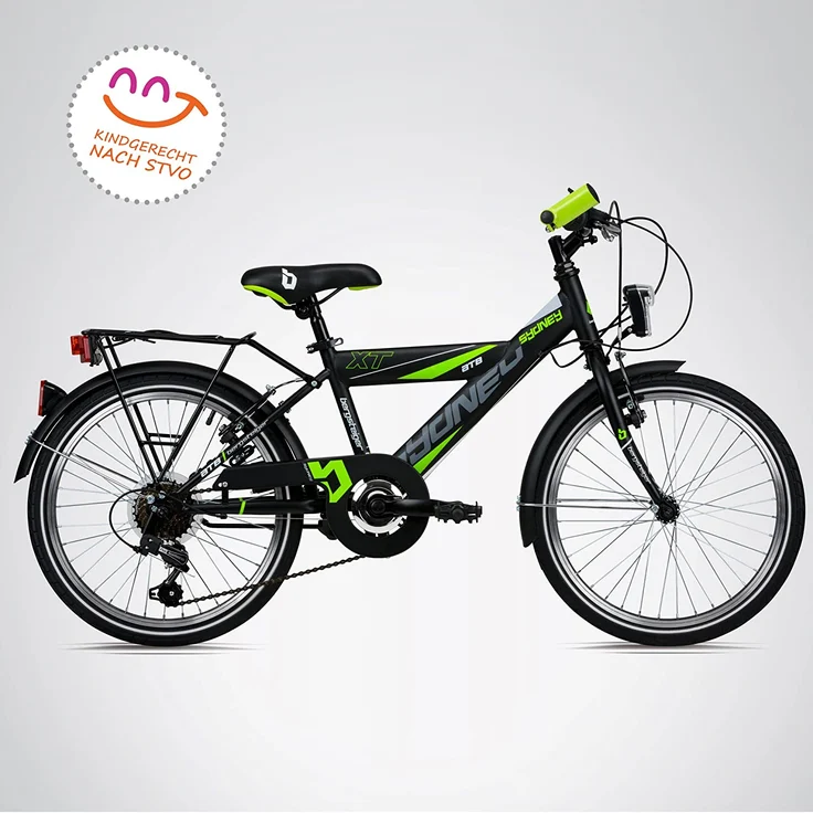 Bergsteiger Jugendfahrrad Sydney, 7 Gang Shimano Tourney RD-TY300 Schaltwerk, Kettenschaltung – Bild 3