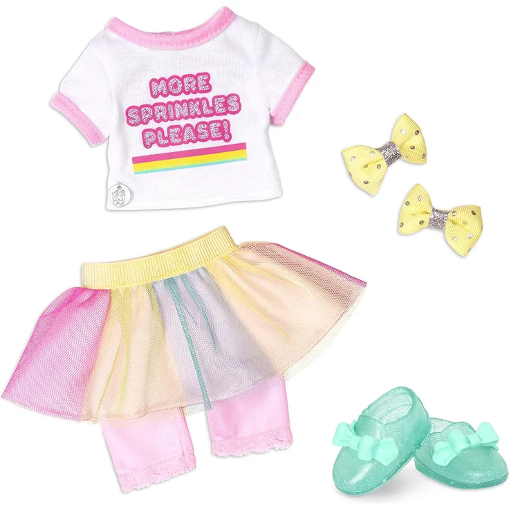 Glitter Girls Puppe Kika – Bewegliche 36 cm Puppe mit Puppenkleidung, Zubehör und braunen Langen Haaren zum Frisieren – Spielzeug ab 3 Jahren (7 Teile) – Bild 6