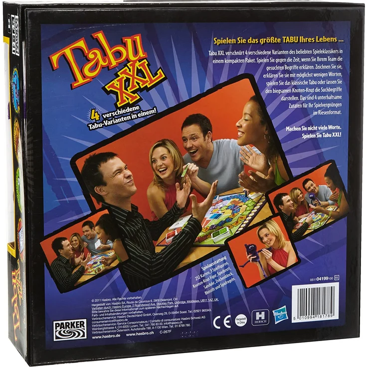 Hasbro 5010994181789 4199100 Tabu XXL, Party-Edition des beliebten Spieleklassikers, ab 12 Jahren geeignet – Bild 2