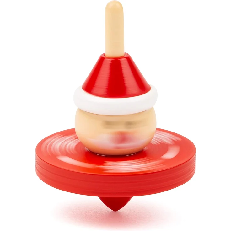 Small Foot 11471 Display Weihnachten aus Holz, Set mit 12 Stück, jeder Kreisel Höhe 6cm, Ø ca. 4 cm Spielzeug, Mehrfarbig – Bild 3