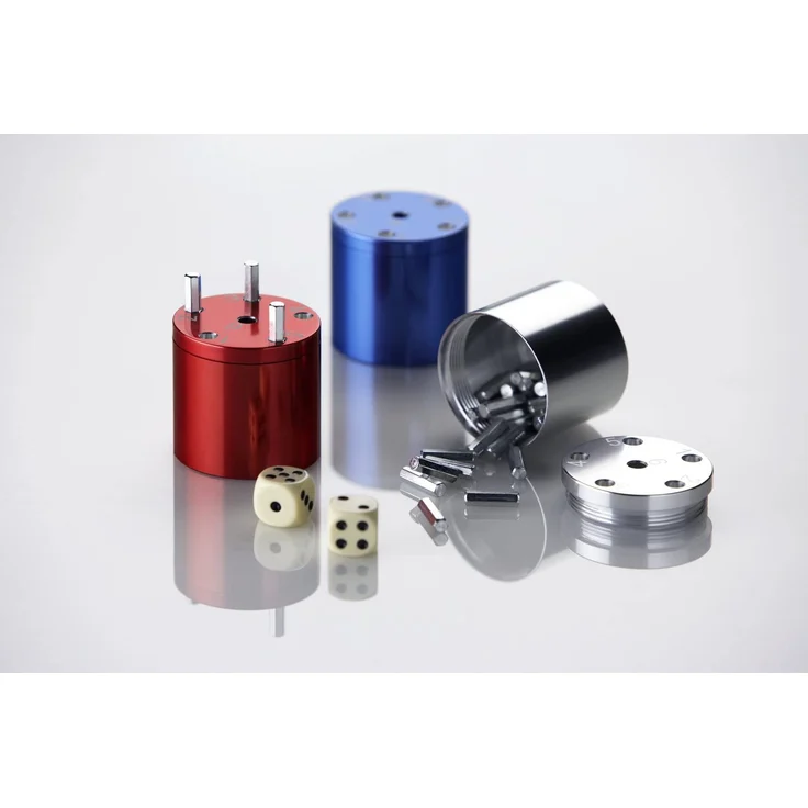 BestSaller 3005 'SUPER SIX' Aluminum, 36 Spielstäbchen & 2 Würfel, blau (1 Stück) – Bild 8