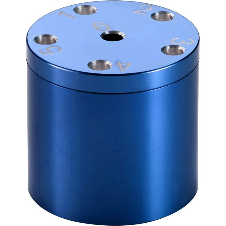 BestSaller 3005 'SUPER SIX' Aluminum, 36 Spielstäbchen & 2 Würfel, blau (1 Stück) – Bild 1