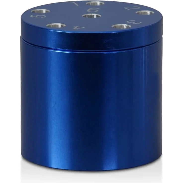 BestSaller 3005 'SUPER SIX' Aluminum, 36 Spielstäbchen & 2 Würfel, blau (1 Stück) – Bild 3