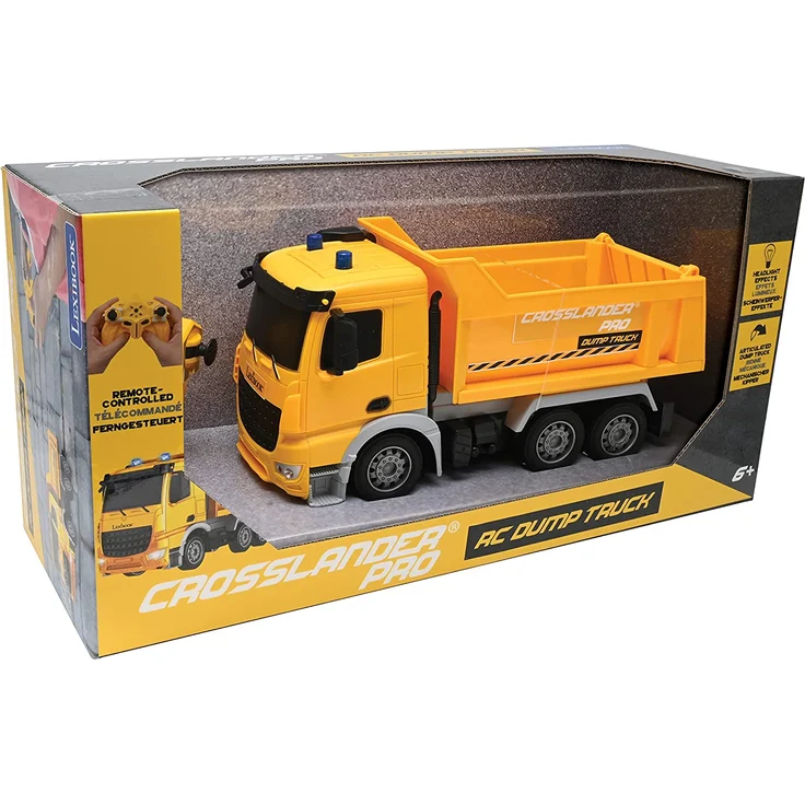 Lexibook RCP10 Crosslander pro RC Dump Truck-Ferngesteuerter Kipplaster, Lichteffekte, Kipper – Bild 5
